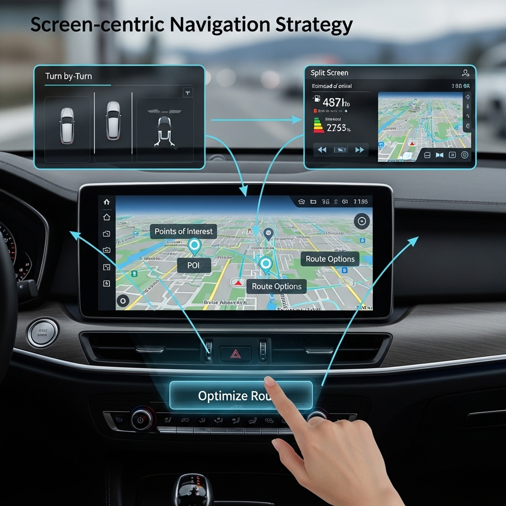 화면 중심 탐색 전략